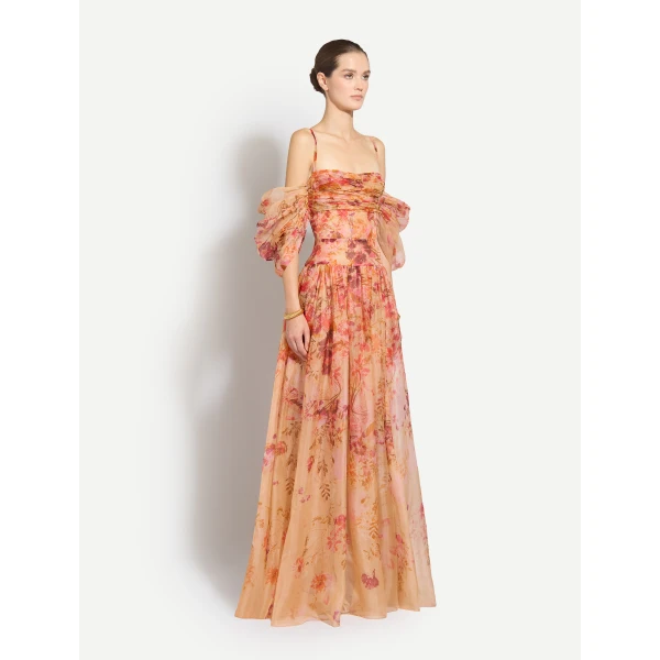 Zuhair Murad Organza Flowers Long Dress - Dresses - Lebanese Haute Couture and Evening Gowns at Luxury Shoes 