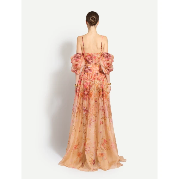 Zuhair Murad Organza Flowers Long Dress - Dresses - Lebanese Haute Couture and Evening Gowns at Luxury Shoes 