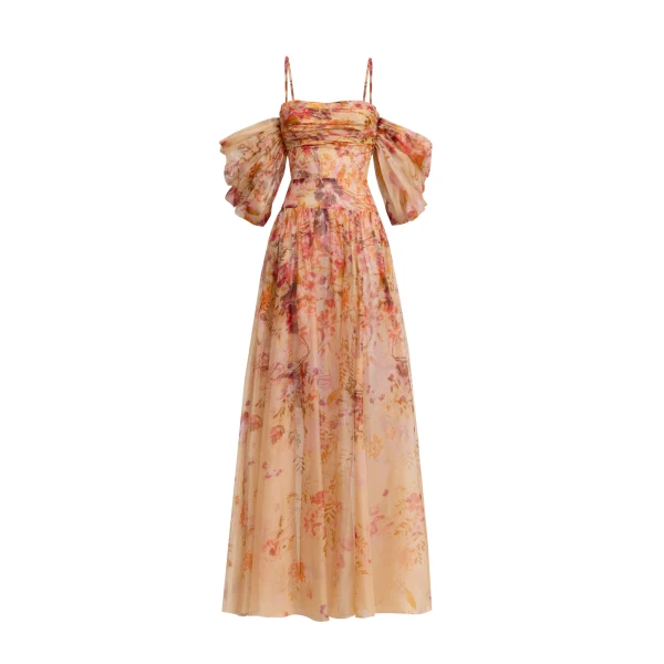 Zuhair Murad Organza Flowers Long Dress - Dresses - Lebanese Haute Couture and Evening Gowns at Luxury Shoes 