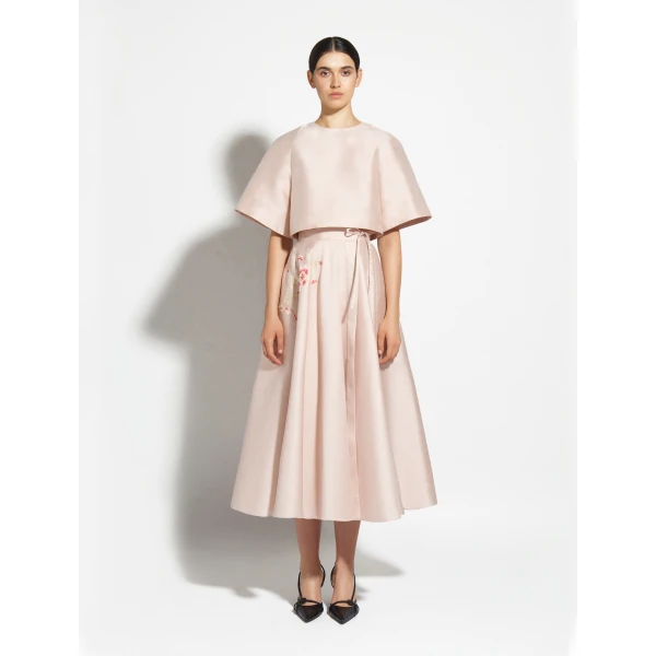 Zuhair Murad Shantung Cropped Top - Tops - Lebanese Haute Couture and Evening Gowns at Luxury Shoes 