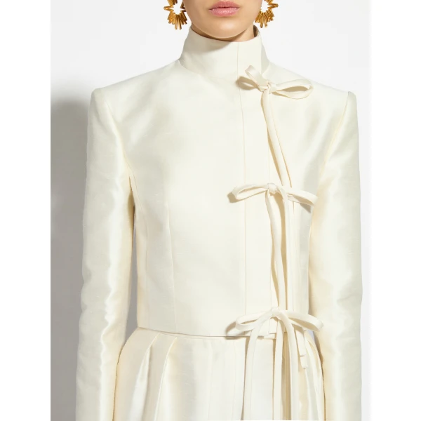 Zuhair Murad Shantung Jacket - Jackets - Lebanese Haute Couture and Evening Gowns at Luxury Shoes 