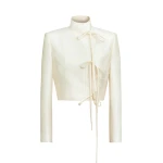 Zuhair Murad Shantung Jacket - Jackets - Lebanese Haute Couture and Evening Gowns at Luxury Shoes 