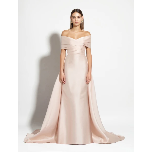 Zuhair Murad Shantung Long Dress - Dresses - Lebanese Haute Couture and Evening Gowns at Luxury Shoes 