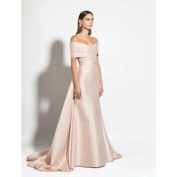Zuhair Murad Shantung Long Dress - Dresses - Lebanese Haute Couture and Evening Gowns at Luxury Shoes 