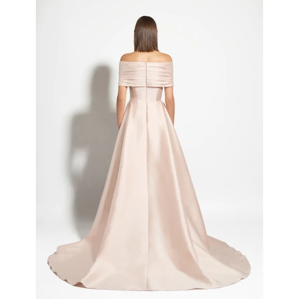 Zuhair Murad Shantung Long Dress - Dresses - Lebanese Haute Couture and Evening Gowns at Luxury Shoes 