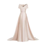 Zuhair Murad Shantung Long Dress - Dresses - Lebanese Haute Couture and Evening Gowns at Luxury Shoes 