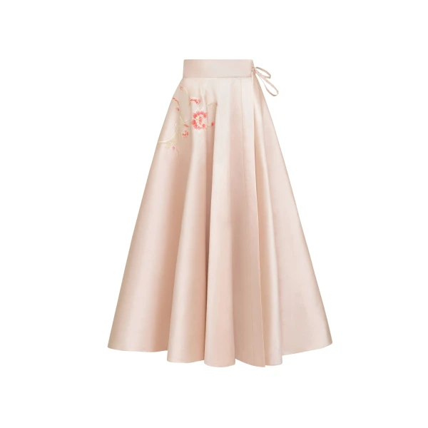 Zuhair Murad Shantung Midi Skirt - Skirts - Lebanese Haute Couture and Evening Gowns at Luxury Shoes 