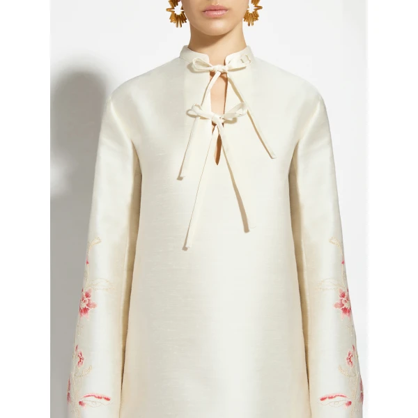 Zuhair Murad Shantung Mini Dress - Dresses - Lebanese Haute Couture and Evening Gowns at Luxury Shoes 