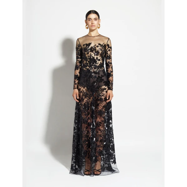 Zuhair Murad Symmetrical Long Dress - Dresses - Lebanese Haute Couture and Evening Gowns at Luxury Shoes 