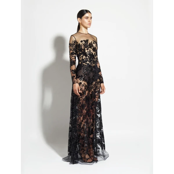 Zuhair Murad Symmetrical Long Dress - Dresses - Lebanese Haute Couture and Evening Gowns at Luxury Shoes 