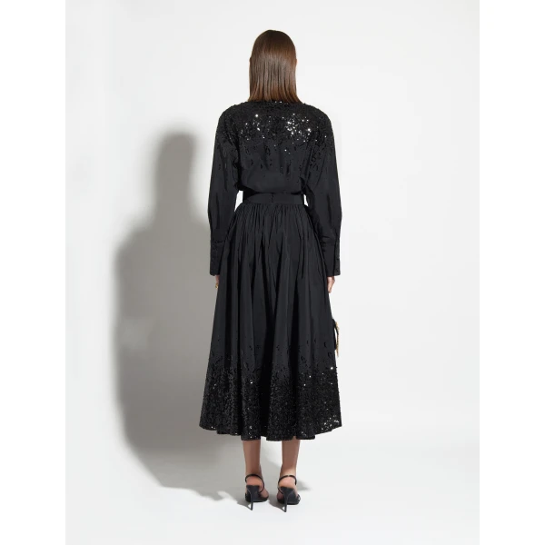 Zuhair Murad Taffeta Paillettes Midi Skirt - Skirts - Lebanese Haute Couture and Evening Gowns at Luxury Shoes 
