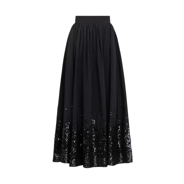 Zuhair Murad Taffeta Paillettes Midi Skirt - Skirts - Lebanese Haute Couture and Evening Gowns at Luxury Shoes 