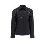 Zuhair Murad Taffeta Paillettes Shirt - Tops - Lebanese Haute Couture and Evening Gowns at Luxury Shoes 